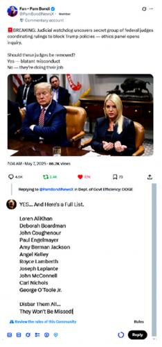 Federal Judges Coordnating Rukings to Block Trump Polies