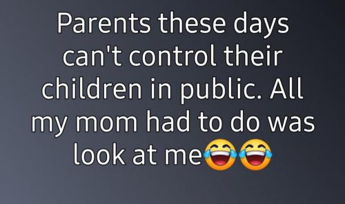 Kids not minding