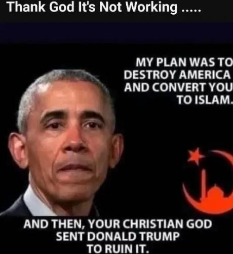 Obama - Plan to destroy America foiled by Trump