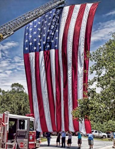 Flag - With Fire Truck