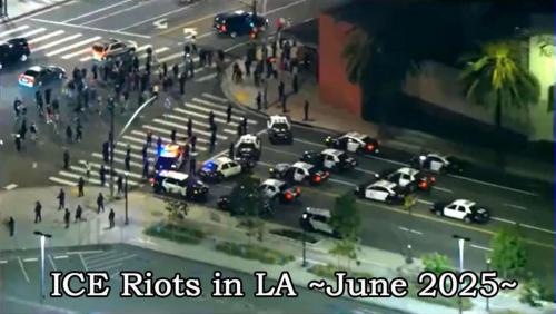 ICE Riots in LA 0