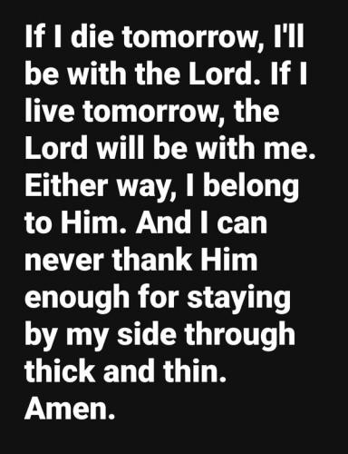 With the Lord!