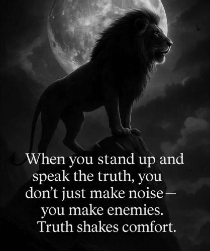 Truth shakes comfort  KW