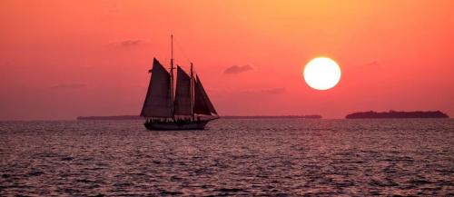Good Night 84 - Sailboat at sunset