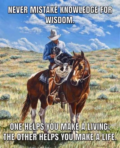 Never mistake knowledge