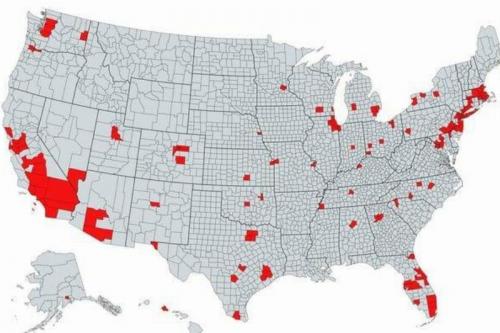 half of all americans live here
