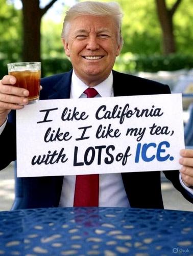 Trump Likes Lots of Ice