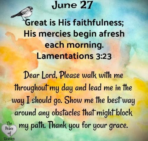 062725 - Afresh each monring Lam 3-23