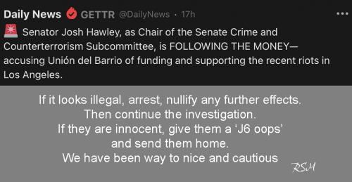 Hawley follow money
