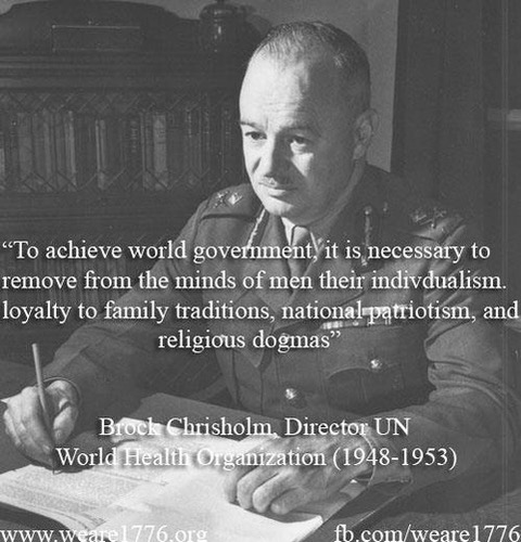 WHO - First monster of the WHO - U.N. A fucking Canadian George the pedo. Brock CHisholm