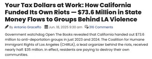 CA funded their riots