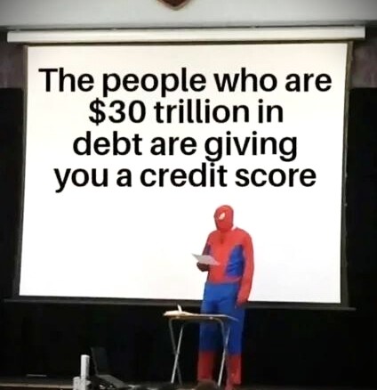 30T in debt credit score