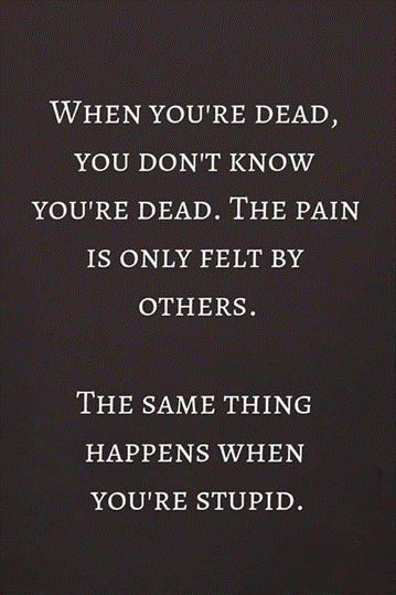 Dead vs Stupid