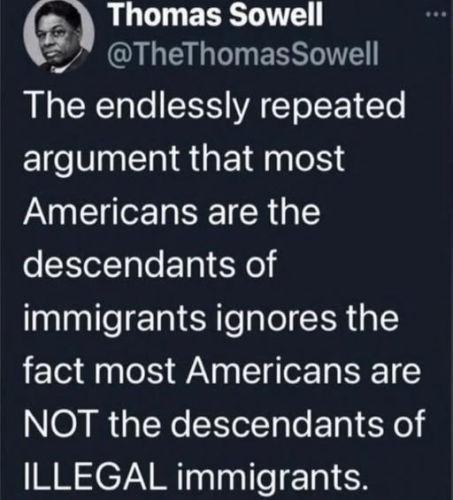 Most Americans are not decended  from illegel