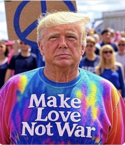 trump make love
