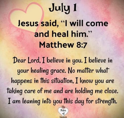 070125 - I will come & heal Matt 8-7