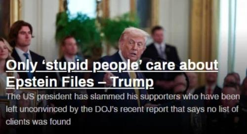 Only stupid people care about epstein files.768px