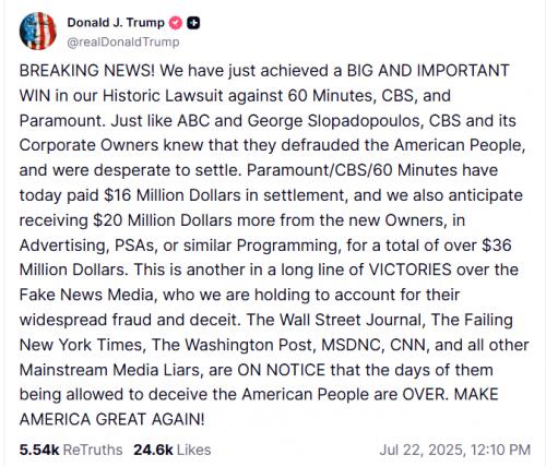 DJT Breaking News MSM lawsuit