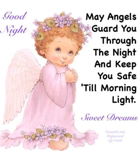Good Night 25 - Christmas - May the angels guard you through the night...