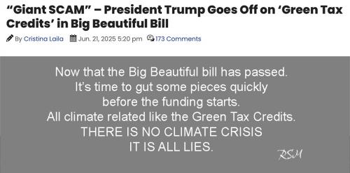 Trump green crap
