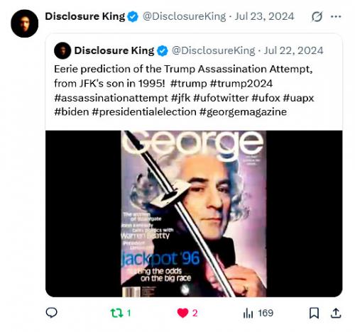 George Magazine  ~Trump Assassination Prediction~ JFK's in 1995