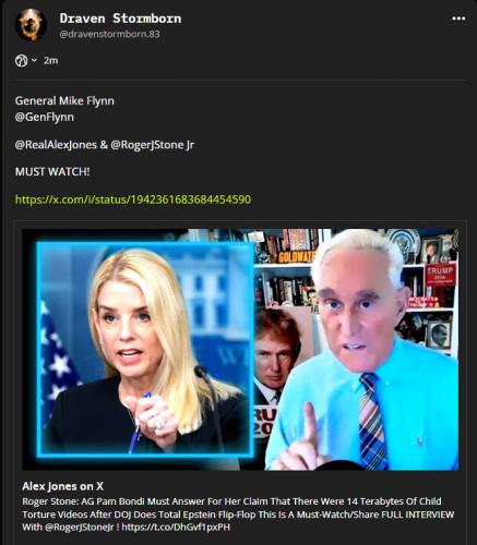 Epstein Client List ~General Micheal Flynn Post~