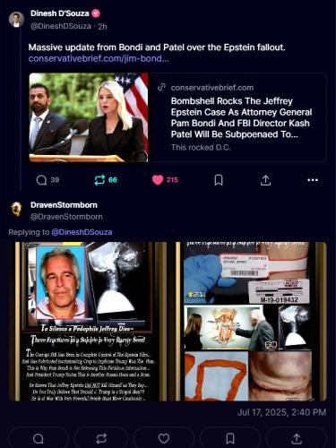 Patel Promises Transparency On Epstein Files