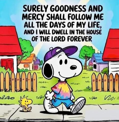 071925 - Surely goodness & mercy; Snoopy