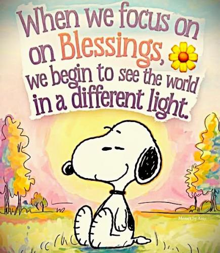 073125 - Focus on blessings - Snoopy