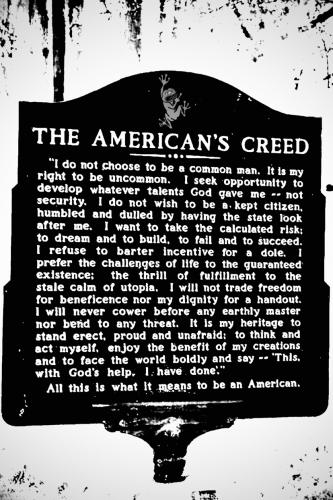 THE AMERICANS CREED    TS