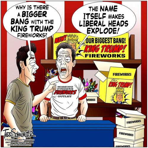 King Trump Fireworks
