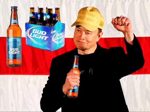 Elon Musk's Party Drinks Bub Light