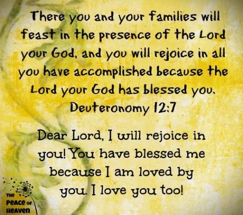 072125 - Rejoice in the Lord your God Deut 12-7