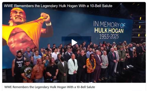 WWE Hulk Hogan salute screenshot