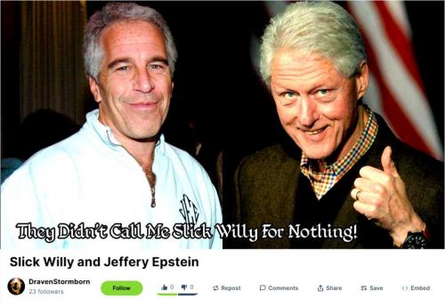 Slick Willy and Jeffery Epstein ~Rumble~