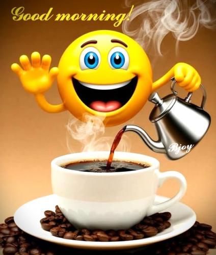 072425 - GM smiling face & coffee