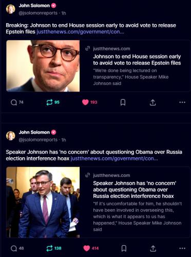 Mike Johnson is a Sneaky Little Weasel