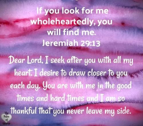 071025 - If you look Jer 29-13