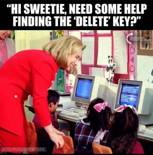 hillary deleted