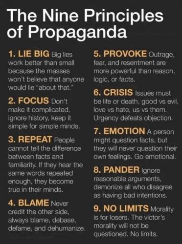 9 Principles of Propaganda