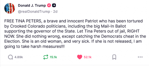 Free Tina Peters  DJT