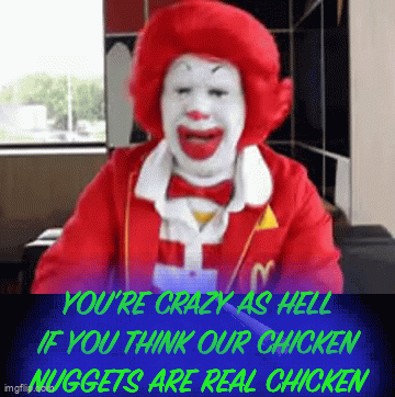McDonalds meats are NOT REAL