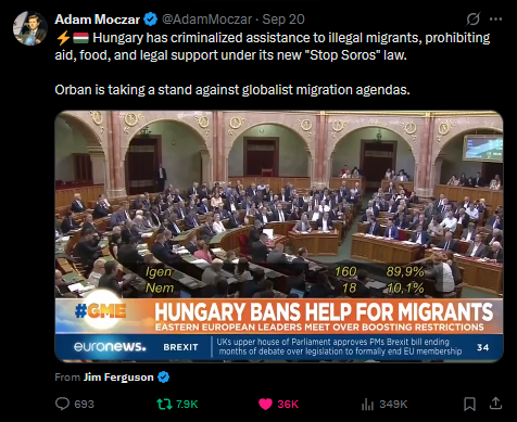 9-21-25 Hungary Bans Help for Migrants