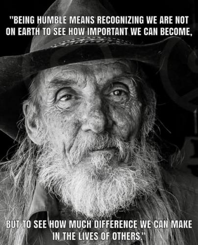 Being humble 11