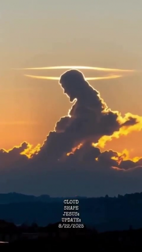 Jesus shaped cloud video cover.