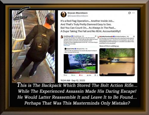 Backpack Storing Rifle as Jumping Off Building