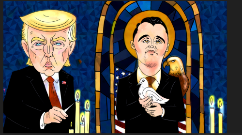 TRUMP KIRK CHARLIE TURNING POINT USA MEDAL FREEDOM