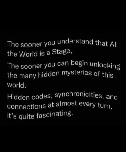 the world is a stage