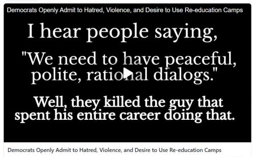 Democrats openly admit to hatred screenshot