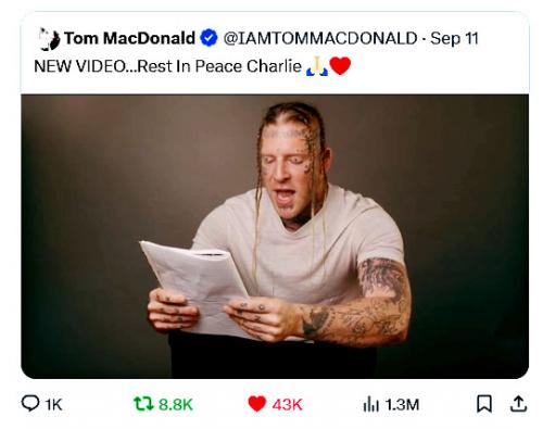 Tom MacDonald ~Rest in Peace Charlie~